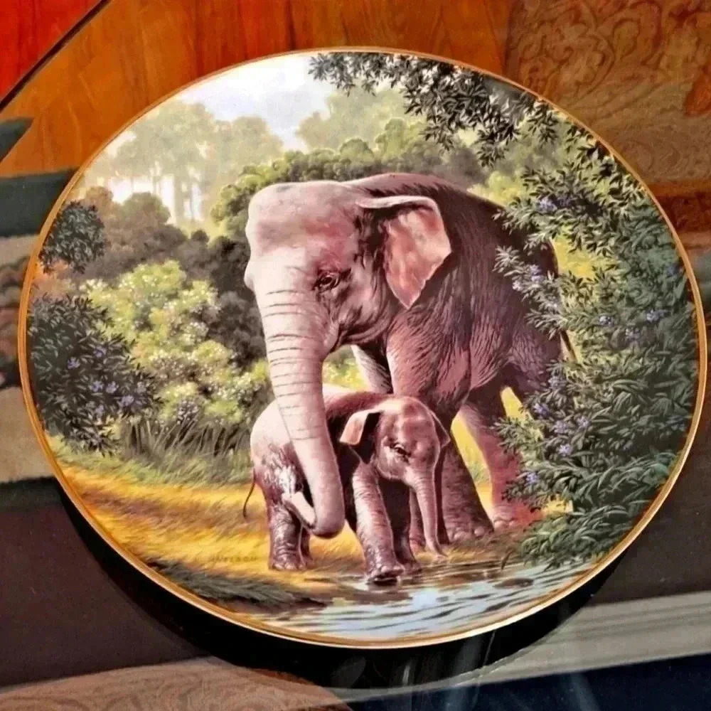 The Asian Elephant by Will Nelson collectors plate